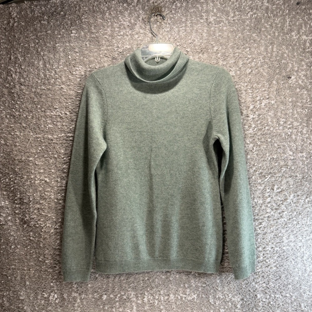 CHARTER CLUB Luxury Cashmere Turtleneck Sweater PM Preppy Old Money Academia